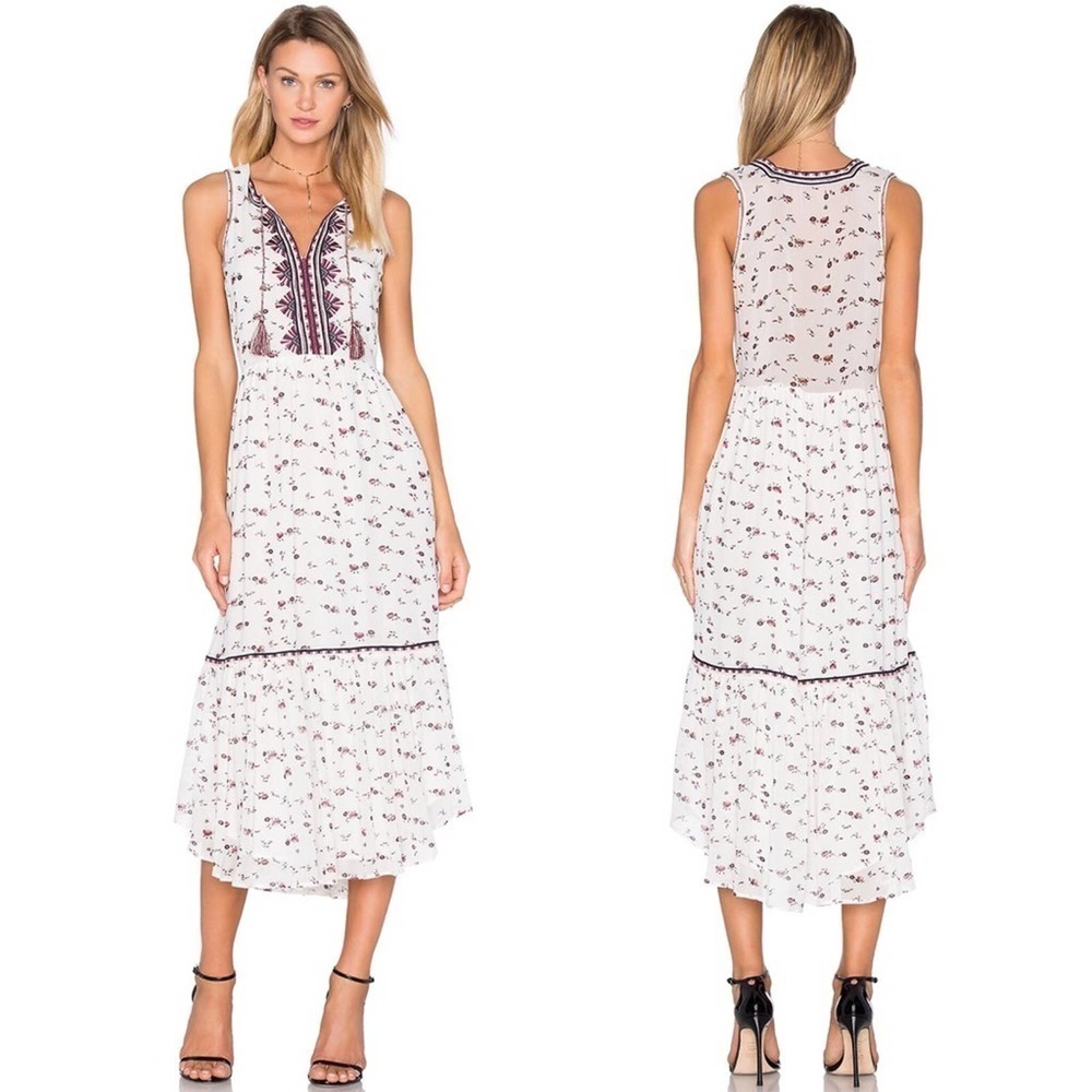 Ulla Johnson Leena Silk Georgette Gardenia Dress